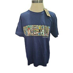 Size Small Guatemala Centro America T-shirt Navy Blue Tzolkin